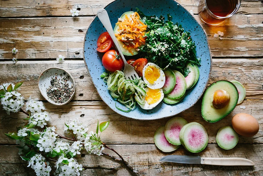 healthy foods on the table
